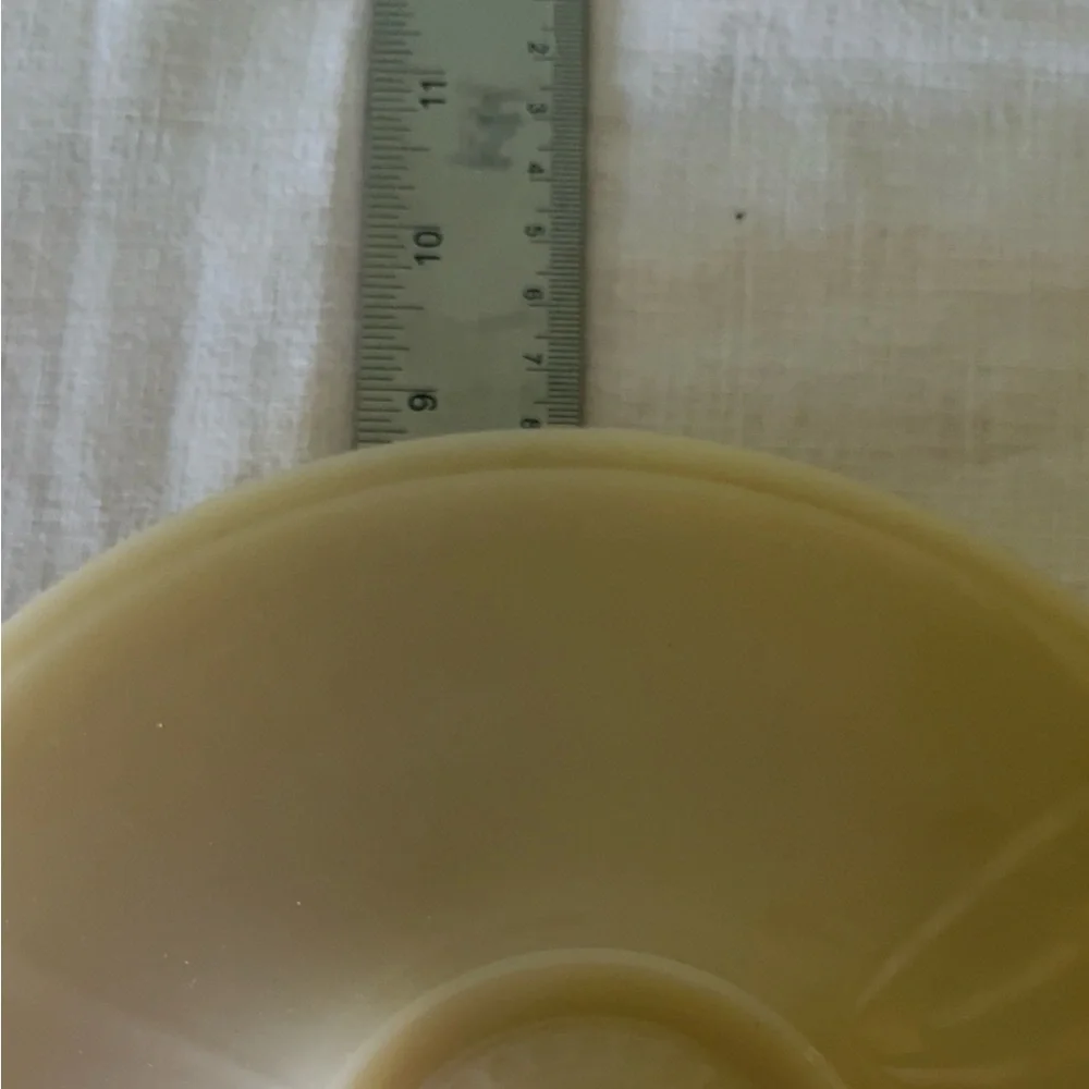 Vintage Fire-King Ivory Milk Glass 9.5” Casserole Replacement Lid Only
